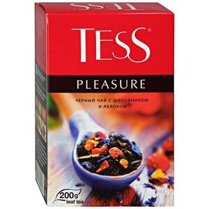 Чай черный Pleasure листовой с шиповником и яблоком ТМ Tess (Тесс)