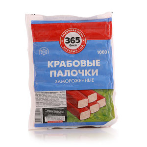 Палочки крабовые замороженные имитация ТМ 365 дней