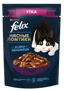 Влажный корм для кошек Felix с уткой в соусе