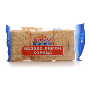Блинчики сладкие «Морозко» яблоко-лимон-корица 3 шт замороженные, 210 г
