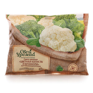 Смесь овощная Цветная капуста и брокколи быстрозамороженная ТМ Свой урожай