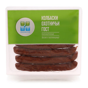 Колбаски полукопченые  «Окраина» Охотничьи, 320 г