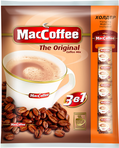 Напиток кофейный растворимый 3 в 1 100*20г ТМ MacCoffee (МакКоффе)