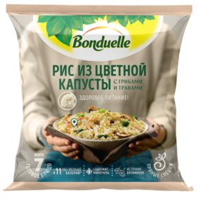 Рис из цветной капусты с грибами и травами ТМ Bonduelle (Бондюэль)