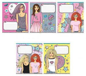 Тетрадь 18л скр а5 клетка карт выб уф двойной фольга