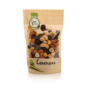 Смесь жареных орехов и изюма ТМ Семушка