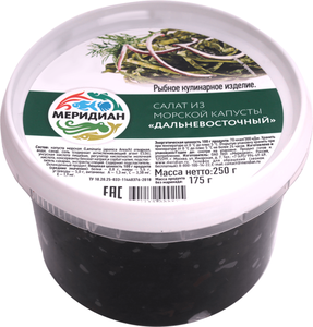 Салат из морской капусты Дальневосточный ТМ Меридиан