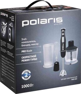 Блендер погружной с чашей 3в1 PHB 1065, 1000 Вт ТМ Polaris (Поларис)