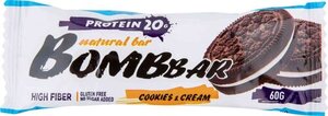 Батончик неглазированный Печенье-крем ТМ BombBar (БомбБар)