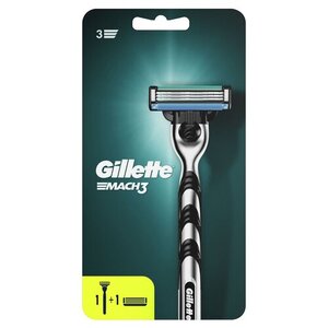 Мужская бритва Gillette Mach3, 2 кассеты, с 3 лезвиями, прочнее, чем сталь, для точного бритья