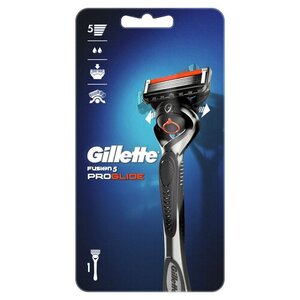 Мужская бритва Gillette Fusion5 ProGlide, 1 кассета, с 5 лезвиями с углеродным покрытием, с технологией FlexBall, с триммером