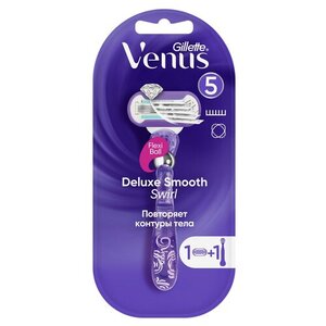 Бритва женская Venus Swirl с 1 сменной кассетой, 1 шт