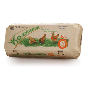 Яйцо куриное ТМ Волжанин С2, 10 шт.