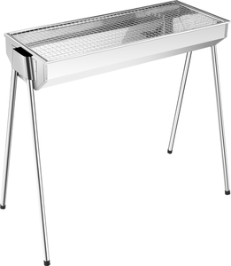 Мангал Giardino club 68х30х69 см нержавеющая сталь арт. len-170769 (Китай)