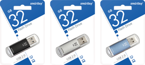Флеш-диск Smartbuy v-cut 32gb металлический корпус (Китай)