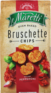 Сухарики Maretti Брускетти пшеничные со вкусом Салями (Болгария) 70г