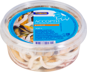 Ассорти Лента из морепродуктов в масле