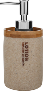 Дозатор для мыла Homeclub Marble, полирезина, дерево