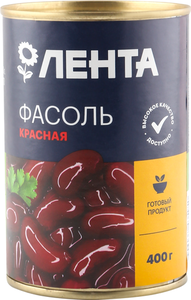 Фасоль красная в собственном соку ТМ Лента