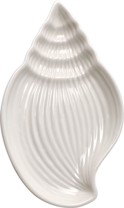 Тарелка Homeclub ракушка сервировочная 18x11x2 фарфор