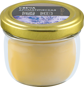 Свеча Homeclub ароматическая Ваниль в банке с крышкой