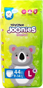 Подгузники-трусики Joonies Comfort L 9-14 кг, 44 шт