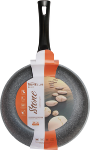 Сковорода Homeclub Stone 24 см, глубокая, литой алюминий
