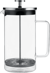 Френч-пресс Homeclub Crystal 1000 мл, стекло, нержавеющая сталь