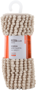 Коврик для туалета/ванной Homeclub Sandy 40х50 см, шенилл, в ассортименте