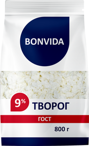 Творог Bonvida 9% без змж