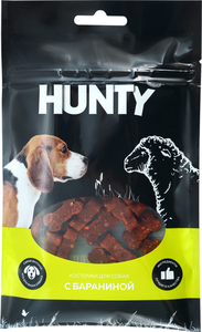 Лакомство для собак Hunty Косточки мясные с бараниной
