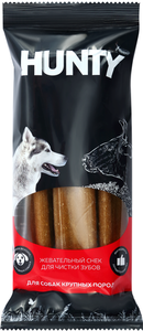 Лакомство для собак Hunty Жевательный снек для чистки зубов для крупных пород