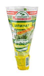 Шпинат в горшочке