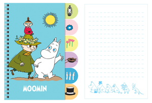 Блокнот Moomin с цветными разделителями, 60 л