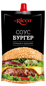 Соус майонезный Mr.Ricco Бургер 28% охлажденный, 210 мл