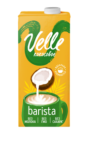 Напиток на растительной основе Velle Barista Кокосовый рисовый без сахара, 1 л