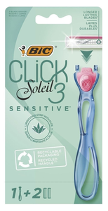 Бритвенный станок женский Soleil Sensitive (Солейл Сенситив) 2 кассеты, ТМ Bic (Бик)