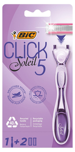 Бритвенный станок Bic Click Soleil 5 лезвий с 2 сменными кассетами