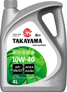 Масло моторное полусинтетическое Takayama SAE 10W-40 API SN/СF