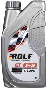 Масло моторное синтетическое Rolf SAE 5W-30 API SN/CF