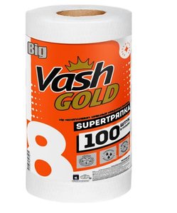 Тряпка в рулоне Big (Биг) 100 л ТМ Vash gold (Ваш голд)