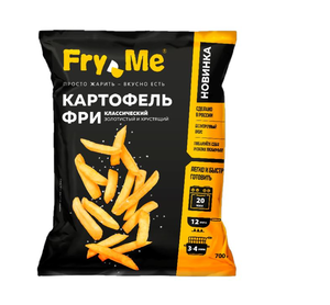 Картофель фри Fry Me Классический замороженный 9 x 9 мм