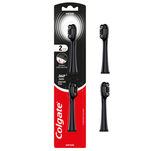 Насадки сменные Colgate 360 Sonic Древесный уголь, 2 шт