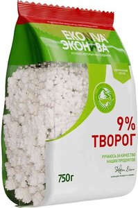 Творог Эконива 9% БЗМЖ, 750 г