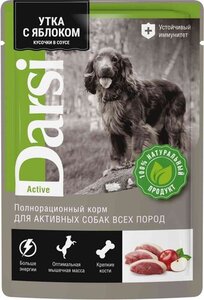 Корм для собак влажный Darsi Утка с яблоком