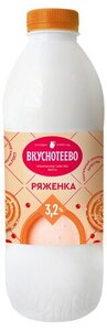 Ряженка Вкуснотеево 3,2% БЗМЖ
