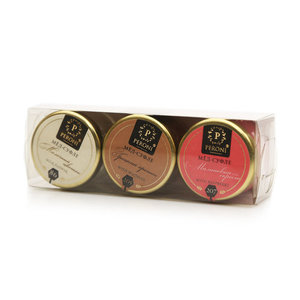 Мед-суфле 3-х вкусов 3*30 г ТМ Peroni Honey (Перони Хони), 3