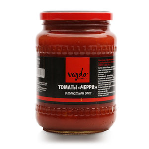 Томаты черри в томатном соке ТМ Vegda (Вегда)