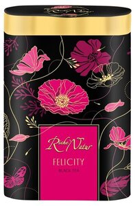 Чай черный Riche Natur Felicity с цукатами ананаса и земляники, 100 г