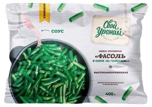Смесь овощная Свой Урожай Фасоль в соусе по-тайски замороженная